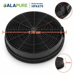 Alapure Koolstoffilter geschikt voor AEG MCFE12 / Mod.47 / 50292969008 (2 St.)