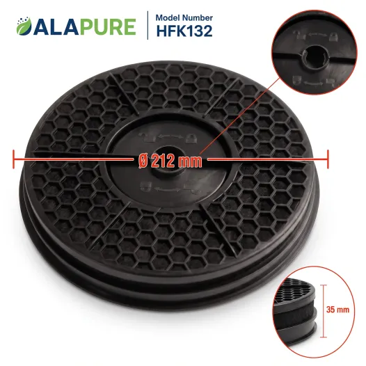 Alapure Koolstoffilter geschikt voor AEG MCFE50 / EFF57F / 4055480570 / 902 980 041