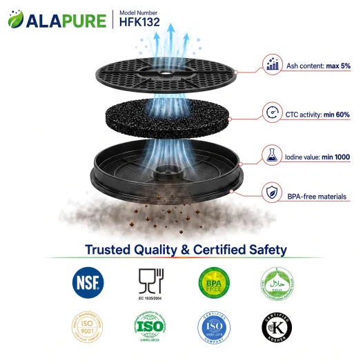 Alapure Koolstoffilter geschikt voor AEG MCFE50 / EFF57F / 4055480570 / 902 980 041