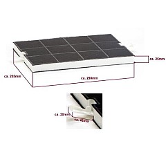 Alapure Koolstoffilter geschikt voor Siemens 00351210 / 351210 / LZ51600