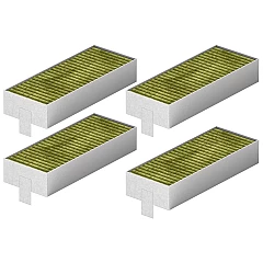 Alapure CleanAir Koolstoffilter geschikt voor Bosch 17007505 / 17004796 / HEZ9VRCR0