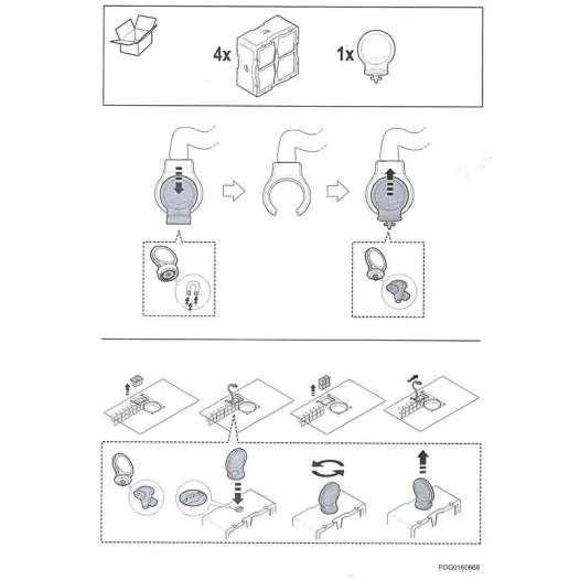 Alapure filter geschikt voor Beko Regenereerbaar Koolstoffilter KIT0120952 / FCB0132356B