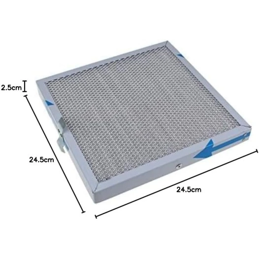 Alapure Metaalfilter geschikt voor Novy 563-8010A / 906109 / 247x247mm