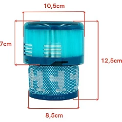 Alapure HEPA-filter geschikt voor Dyson Gen5 detect / 972352-01 / Absolute Alapure HEPA-filter geschikt voor Dyson Gen5 detect / 972352-01 / Absolute
