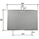 Hotpoint-Ariston Metaalfilter 488000302744 565x380x8mm Hotpoint-Ariston Metaalfilter 488000302744 565x380x8mm