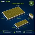 Alapure CleanAir Plus Koolstoffilter geschikt voor Bosch 11041790 / DWZ0AK0A0 met Anti-Fish
