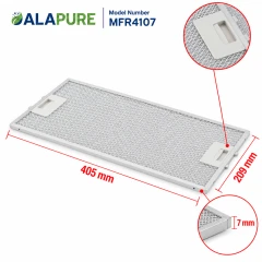 Alapure Metaalfilter geschikt voor Siemens 434107 / 00434107 209x405x8mm