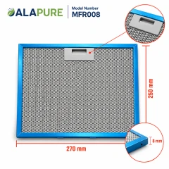 Alapure Metaalfilter geschikt voor Inventum 40600900005 270x250mm