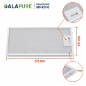 Alapure Metaalfilter geschikt voor AEG 4055101697 325x197x10mm
