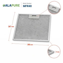 Alapure Metaalfilter geschikt voor Airforce GRI0009219A 304x267x9mm