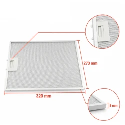 Beko Metaalfilter 129730007 / 115657 320x273x8mm 