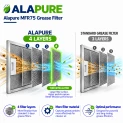 Alapure Metaalfilter geschikt voor Indesit C00268543 318x256x8mm