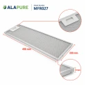 Alapure Metaalfilter geschikt voor Inventum 40600900029 200x496x9mm