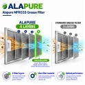 Alapure Metaalfilter geschikt voor Inventum 40600909001 340x275mm