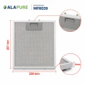 Alapure Metaalfilter geschikt voor Klarstein 10034872 230x257mm