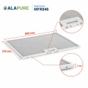 Alapure Metaalfilter geschikt voor Junker 432785 / 00432785 310x500x7mm