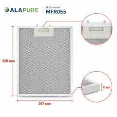 Alapure Metaalfilter geschikt voor Etna 18831 / 88017203 318x258x8mm