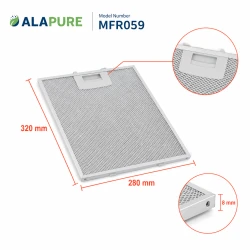 Alapure Metaalfilter geschikt voor Balay 363095 / 00363095 320x280x8mm