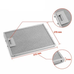 Novy Metaalfilter 508-9008 / 6200020 315x270x9mm