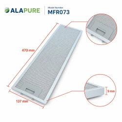 Alapure Metaalfilter geschikt voor AEG 50287157007 470x137mm