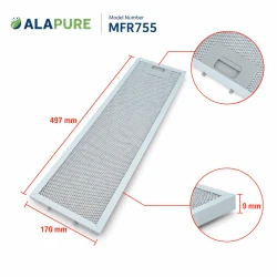 Alapure Metaalfilter geschikt voor AEG 50287156009 497x170mm