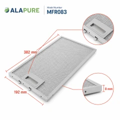 Alapure Metaalfilter geschikt voor Neff 11022472 382x192x8mm