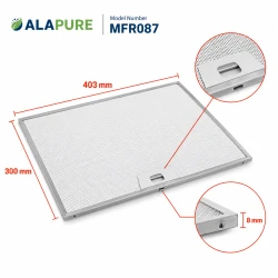 Alapure Metaalfilter geschikt voor Electrolux 50287544006 403x300x8mm