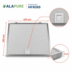 Alapure Metaalfilter geschikt voor IKEA 4055366613 333x295x8mm