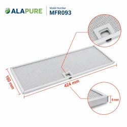 Alapure Metaalfilter geschikt voor AEG 50286533000 160x424mm (2st.)