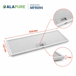 Alapure Metaalfilter geschikt voor AEG 50286534008 137x410mm (2St.)