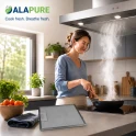 Alapure Metaalfilter geschikt voor Hotpoint-Ariston 481248048083 215x268x8mm