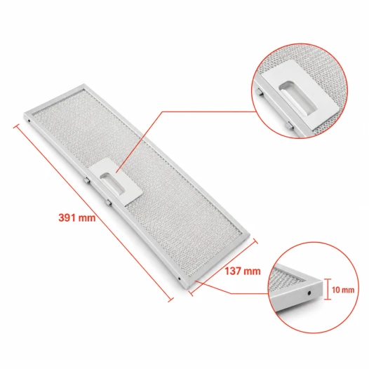 AEG Metaalfilter 50288070001 391x137x10mm