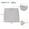 Alapure Metaalfilter geschikt voor Amica 1006926 300x250x8mm
