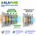 Alapure Metaalfilter geschikt voor Amica 1006926 300x250x8mm