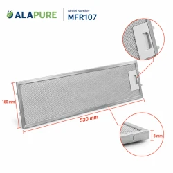 Alapure Metaalfilter geschikt voor Electrolux 50289526001 530x160x8mm