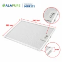 Alapure Metaalfilter geschikt voor Zanussi 80877665 342x285x8mm