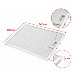 Zanussi Metaalfilter 80877665 342x285x8mm 