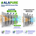 Alapure Metaalfilter geschikt voor Faure 4055348199 124x254x8mm