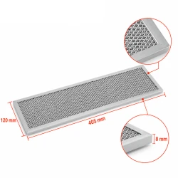 Novy Metaalfilter 563-8042 / 7900020 405x120mm 
