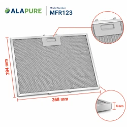 Alapure Metaalfilter geschikt voor Ikea 481248088071 294x368mm