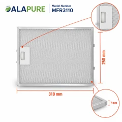 Alapure Metaalfilter geschikt voor Viva 353110 / 00353110 310x250