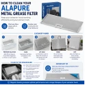 Alapure Metaalfilter geschikt voor Elica 452x148x14mm GF02VC