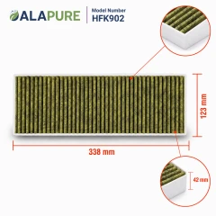 Koolstoffilter voor Bora CleanAir Filterset BAKFS / BHU / BIU / BFIU / GP4