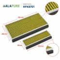 Alapure CleanAir Plus Koolstoffilter geschikt voor Constructa 17005414 / CZ51AIB1X6