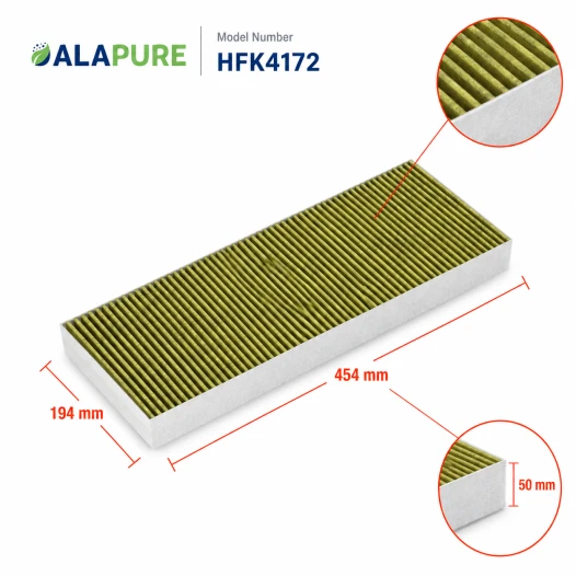 Alapure HFK4172 CleanAir Plus Koolstoffilter geschikt voor 11034172 / 17004082 / DWZ1IX1B6 / AA210110