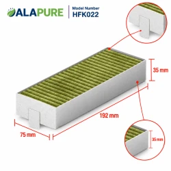 Alapure CleanAir Koolstoffilter geschikt voor Bosch 17007505 / 17004796 / HEZ9VRCR0