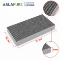 Alapure HFK506 CleanAir Active-Koolfilter geschikt voor 11018621 / AA210110 / 11010506