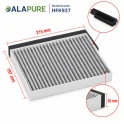 Alapure HFK927 Geschikt voor Balay CleanAir 17006795 / DWZ0DX0A0 / 11022296 Koolstoffilter