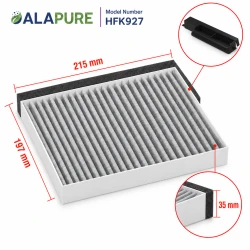 Alapure CleanAir Koolstoffilter geschikt voor Bosch 17006795 / DWZ0DX0A0 / 11022296