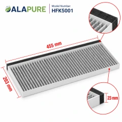 Alapure CleanAir Koolstoffilter geschikt voor Bosch 17006837 / 11025805 / DSZ4551